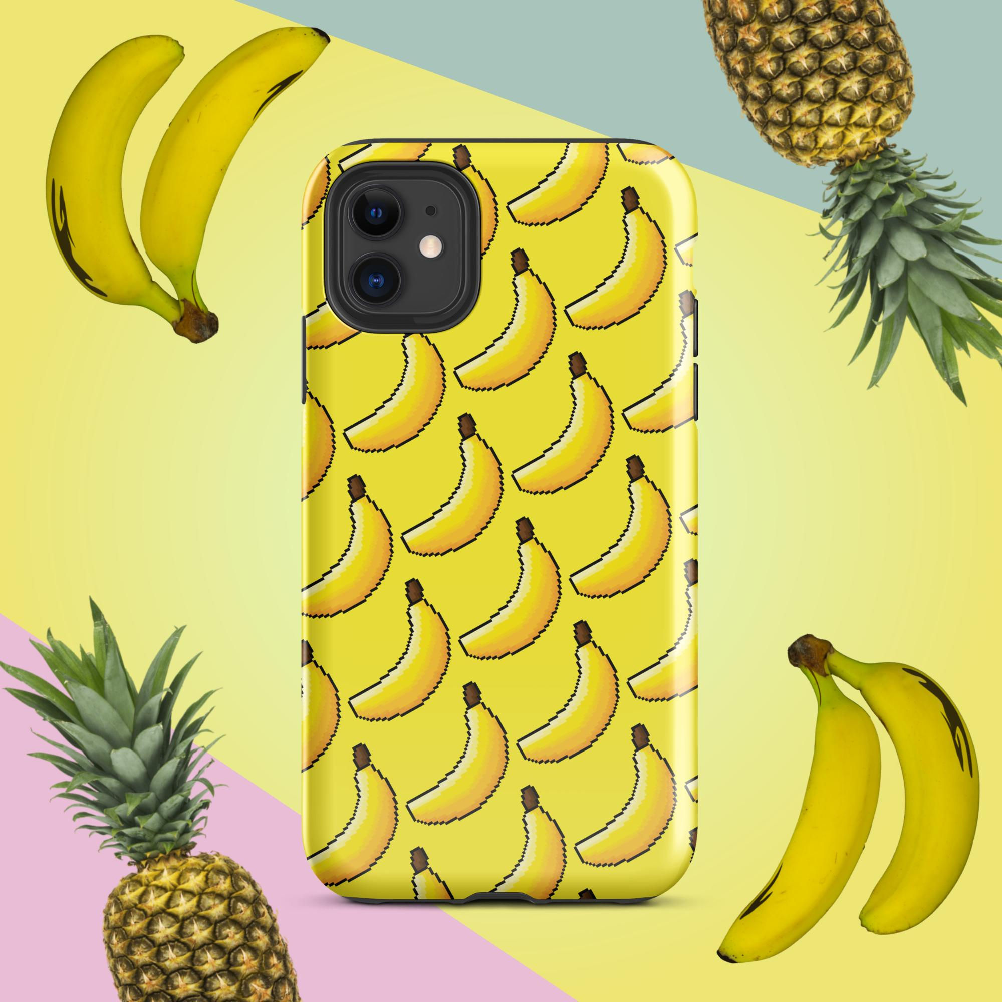 Pixel Banana Design Tough Case for iPhone®