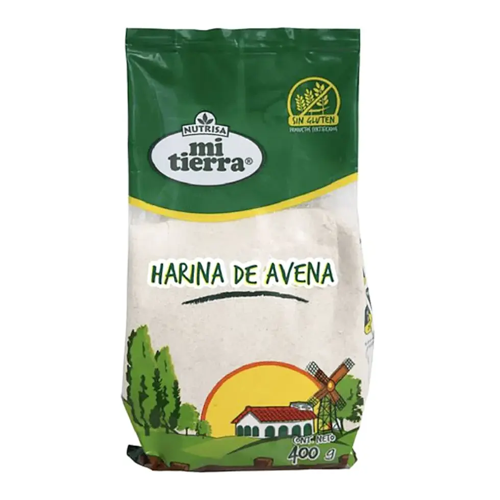 harina de avena sin gluten mi tierra 400 grs
