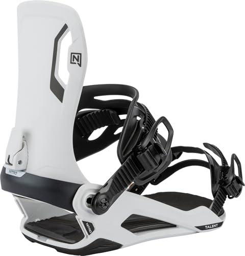 Nitro Talent Bindung Fixation Snowboard Jeunesse Unisexe, Blanc, S 