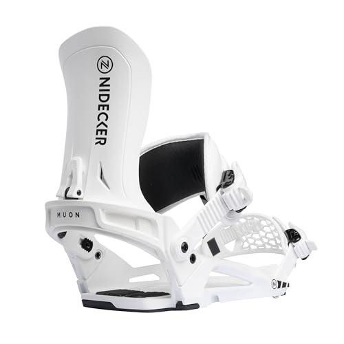 Fixations de Snowboard Nidecker Muon, Taille M – Blanc