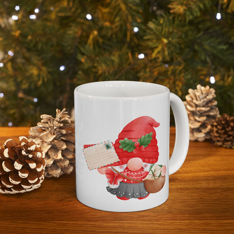 Thumbnail: Holiday Mail Carrier Ceramic Mug 11oz