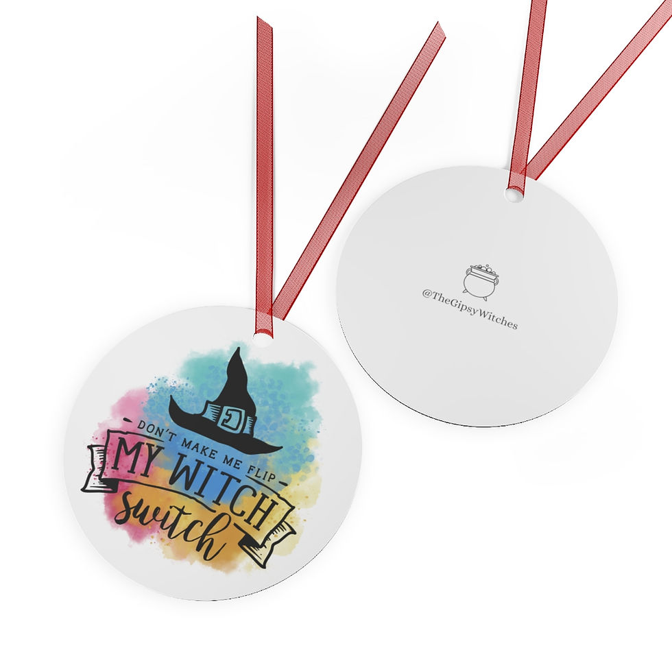 Thumbnail: Witch Switch Metal Ornament
