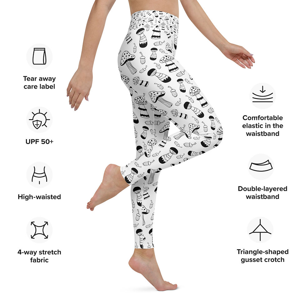 Thumbnail: Magic Mushroom Yoga Leggings
