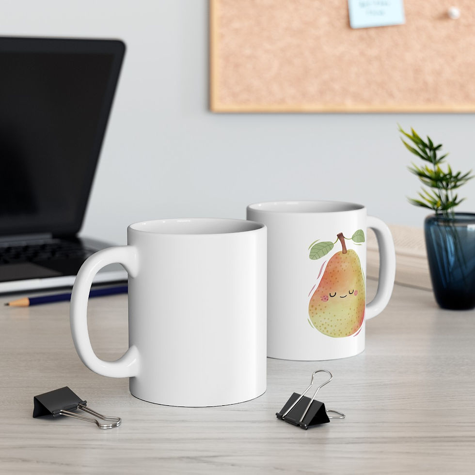 Thumbnail: Happy Pear Ceramic Mug 11oz