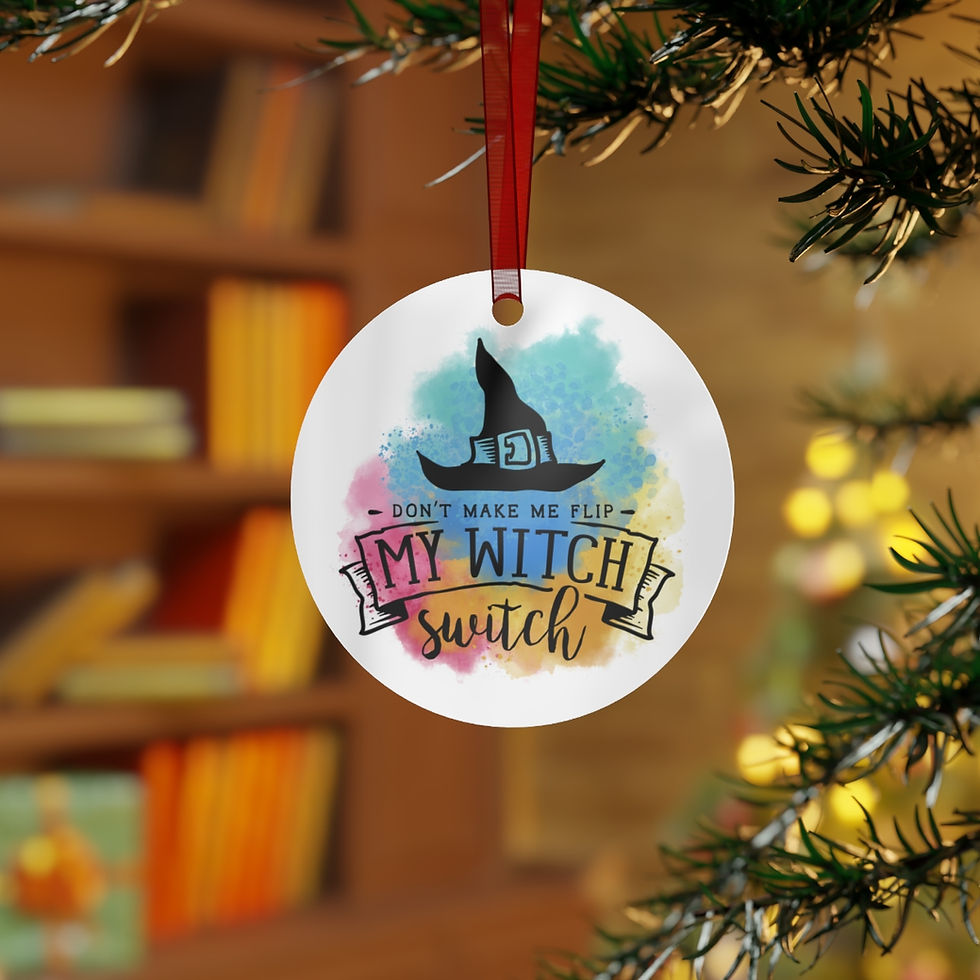 Thumbnail: Witch Switch Metal Ornament