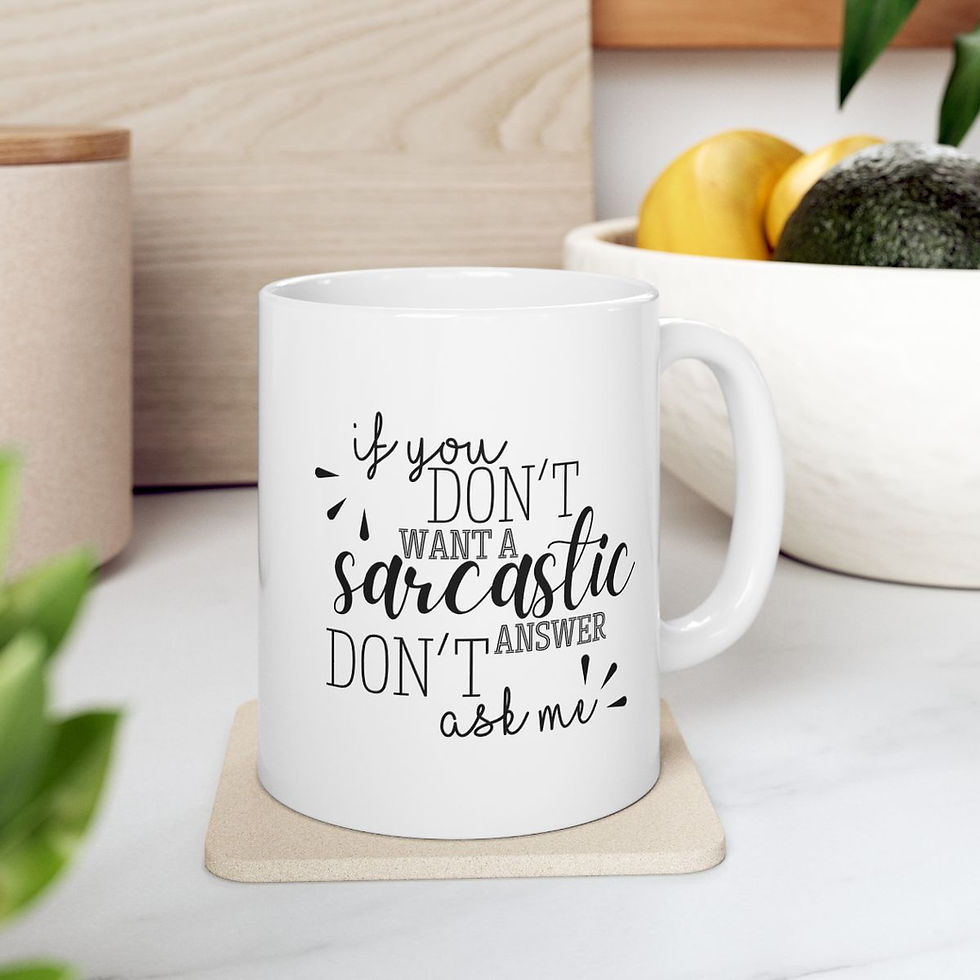 Thumbnail: Sarcastic Answer Ceramic Mug 11oz