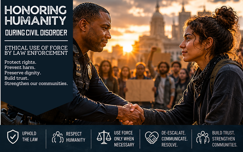 Honoring Humanity During Civil Disorder: