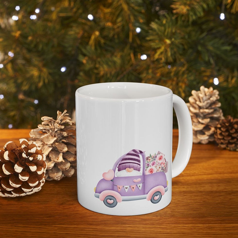 Thumbnail: Enchanted Love Gnome Ceramic Mug 11oz