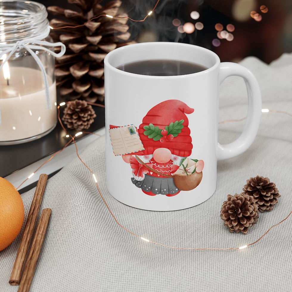 Thumbnail: Holiday Mail Carrier Ceramic Mug 11oz