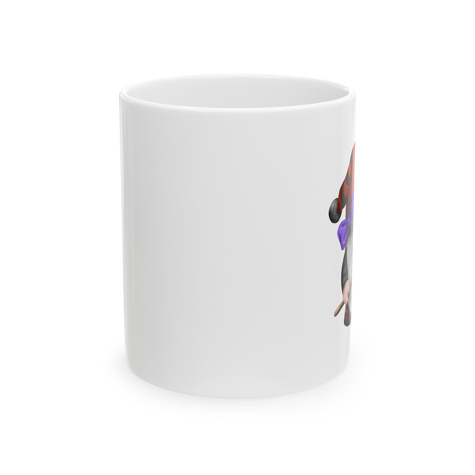 Thumbnail: Halloween Witch Gnome Ceramic Mug 11oz