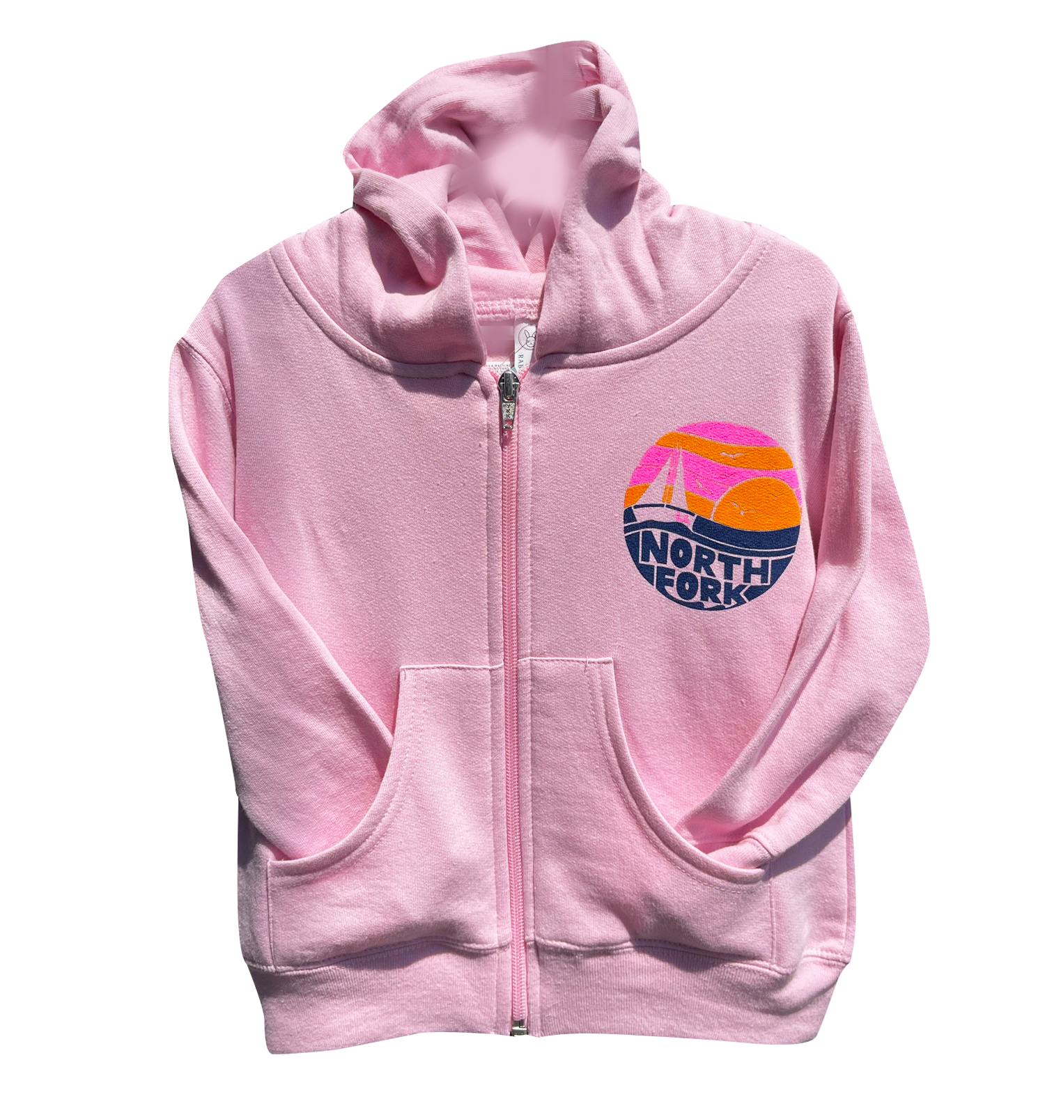 Set Sail To North Fork Sunset Pink Zip-Up