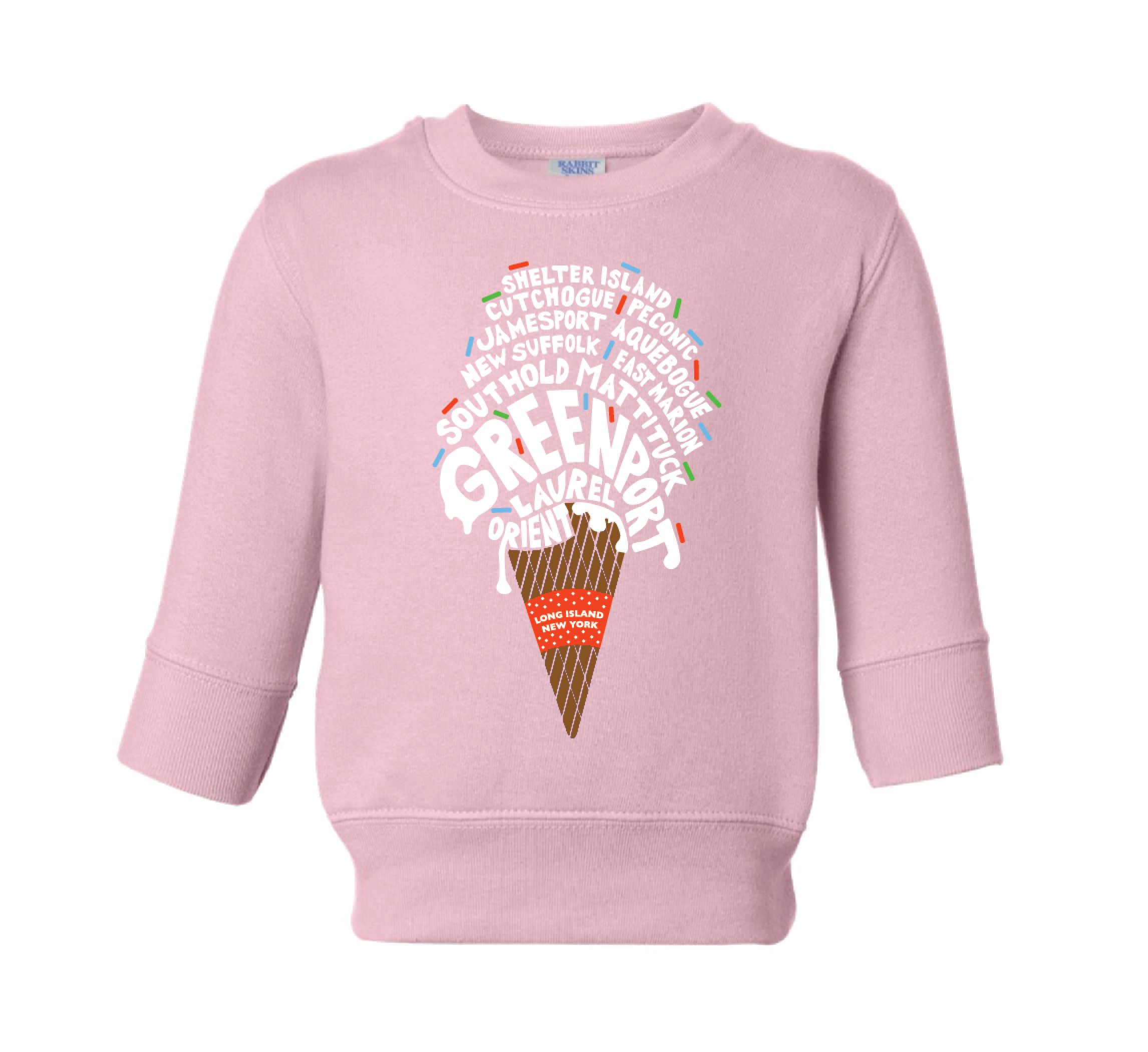 Ice Cream Town Pink Crewneck