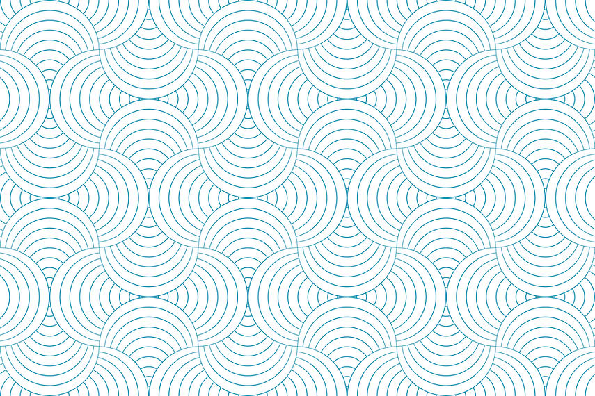 Abstract blue overlapping circles pattern