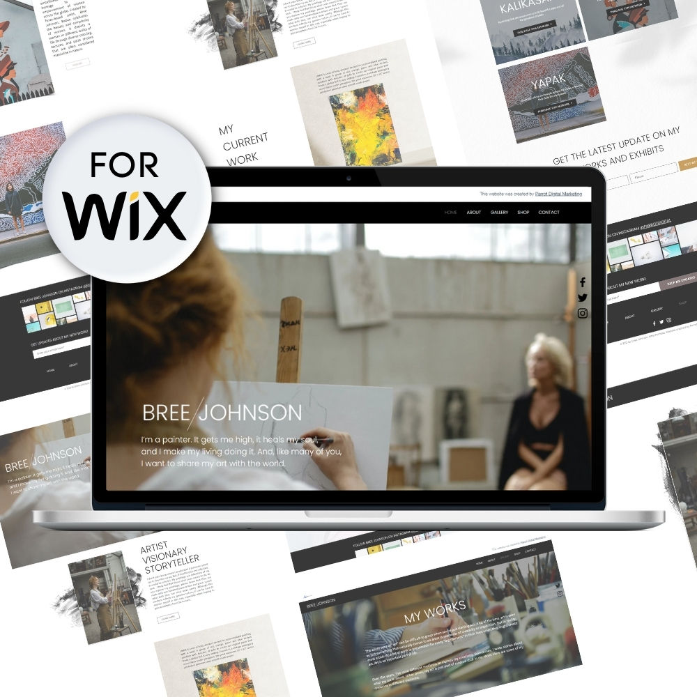 Wix Artist Portfolio Website Template