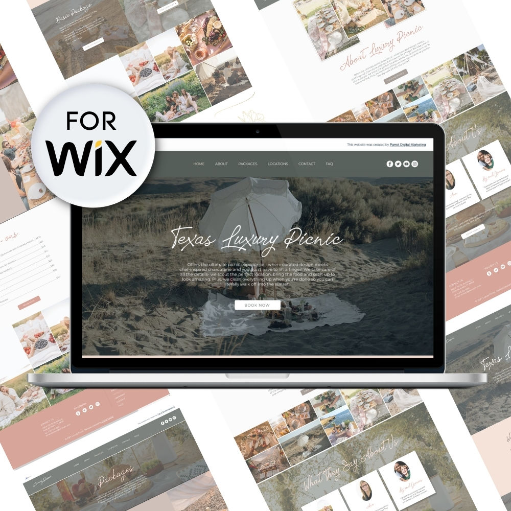 Luxury Picnic Business Website Template