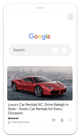 Google search: Luxury Car Rentals NC, Drive Raleigh in Style
