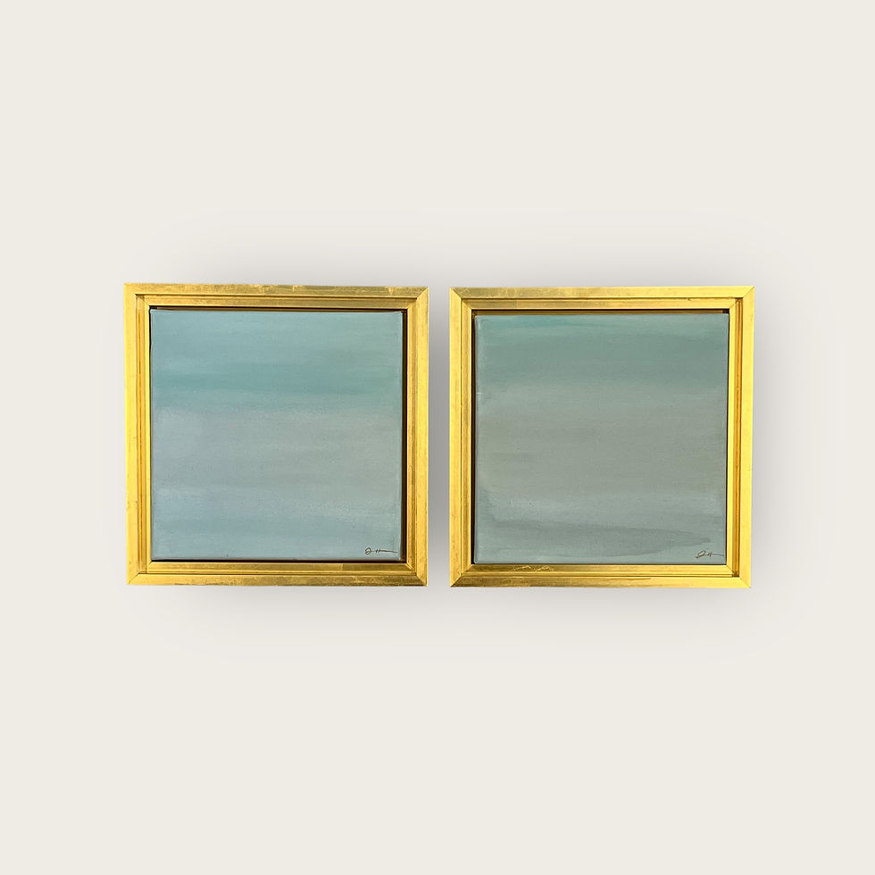 Thumbnail: 9.5 x 9.5 Gold Floater Frame