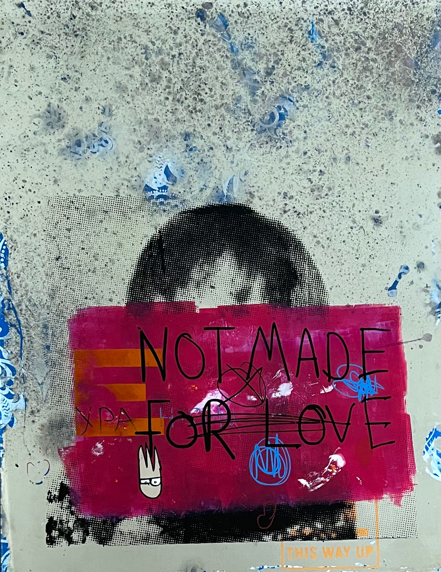 NOT MADE FOR LOVE (hand silvered mirror)