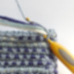 couched crochet fabric