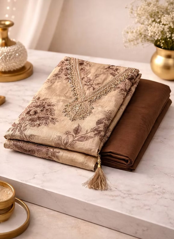 Silk Material Unstitched