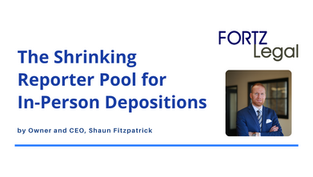 The Shrinking Reporter Pool for In-Person Depositions