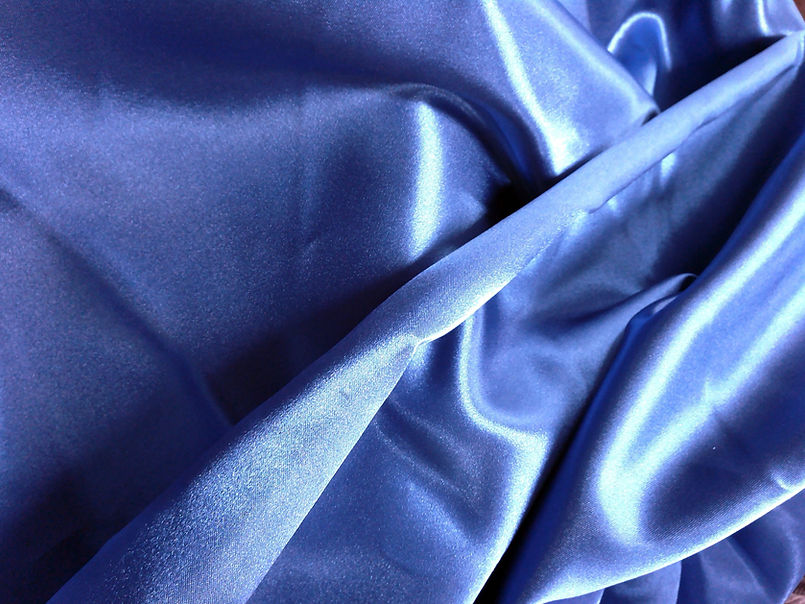 Blue Satin Fabric