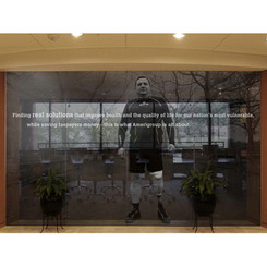 Everywhere you looked we pushed the companies new identity. Visitors applauded the new corporate messaging.