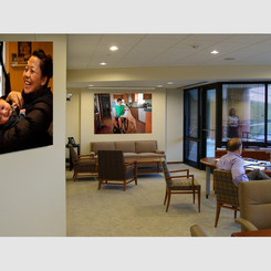 The view inside the CEO's office.