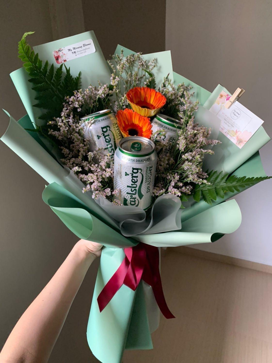 Bottoms-up Beer Bouquet