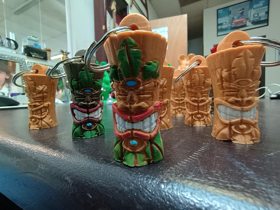Thumbnail: Tiki Head - Keychain