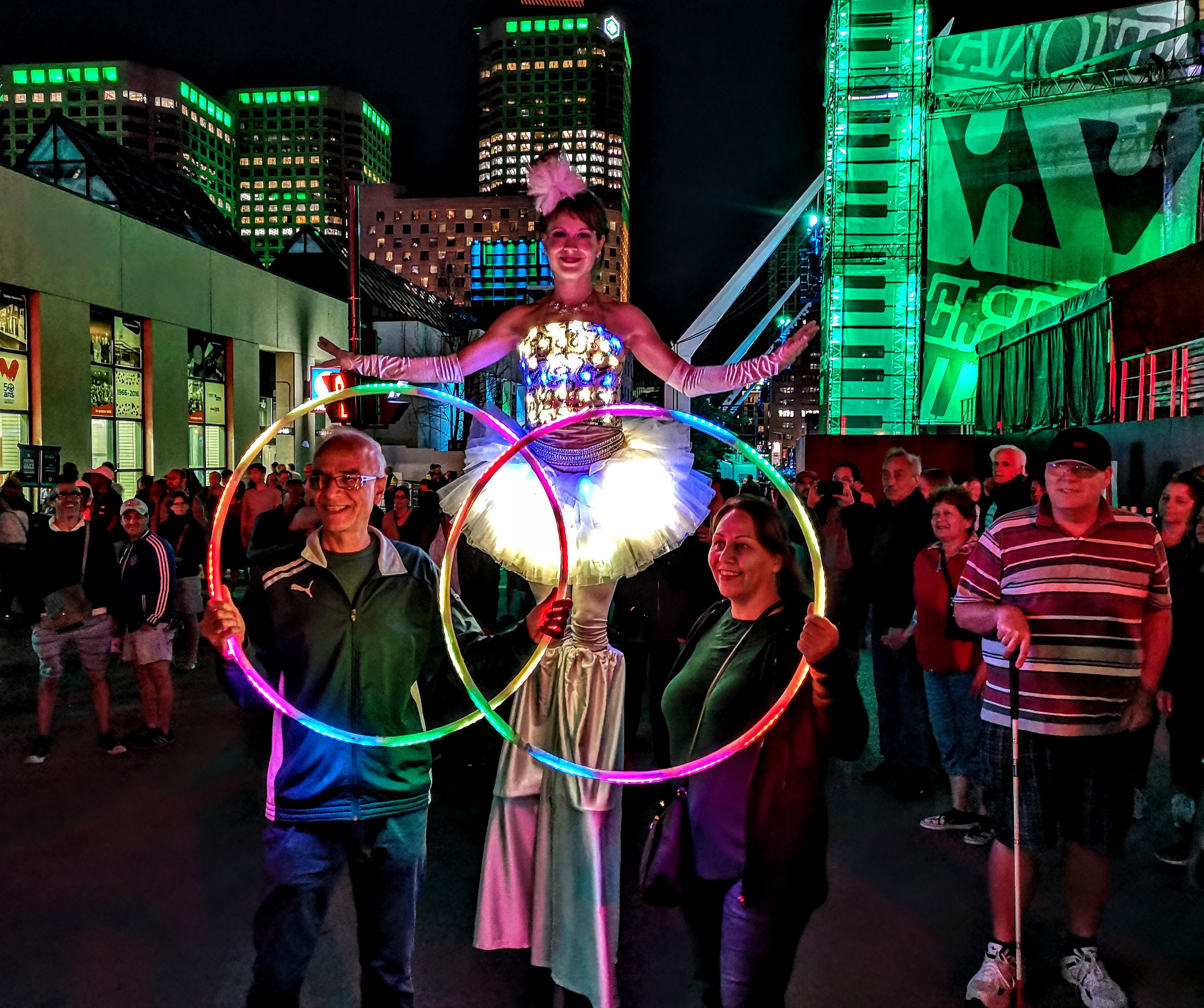 Echassier hula hoops festival