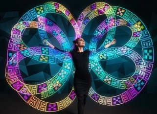 spectacle lumiere, artiste lumineux