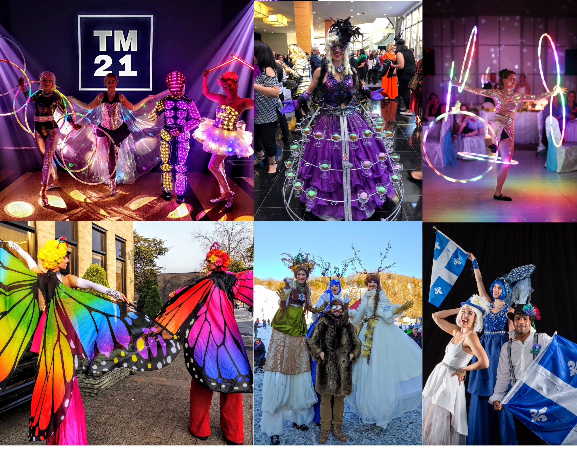 Amuseur public, ambulateur, artistes de cirque, echassier, street performer