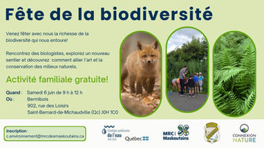 Venez célébrer la biodiversité avec nous!