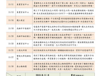 【活動回顧】2019年11月
