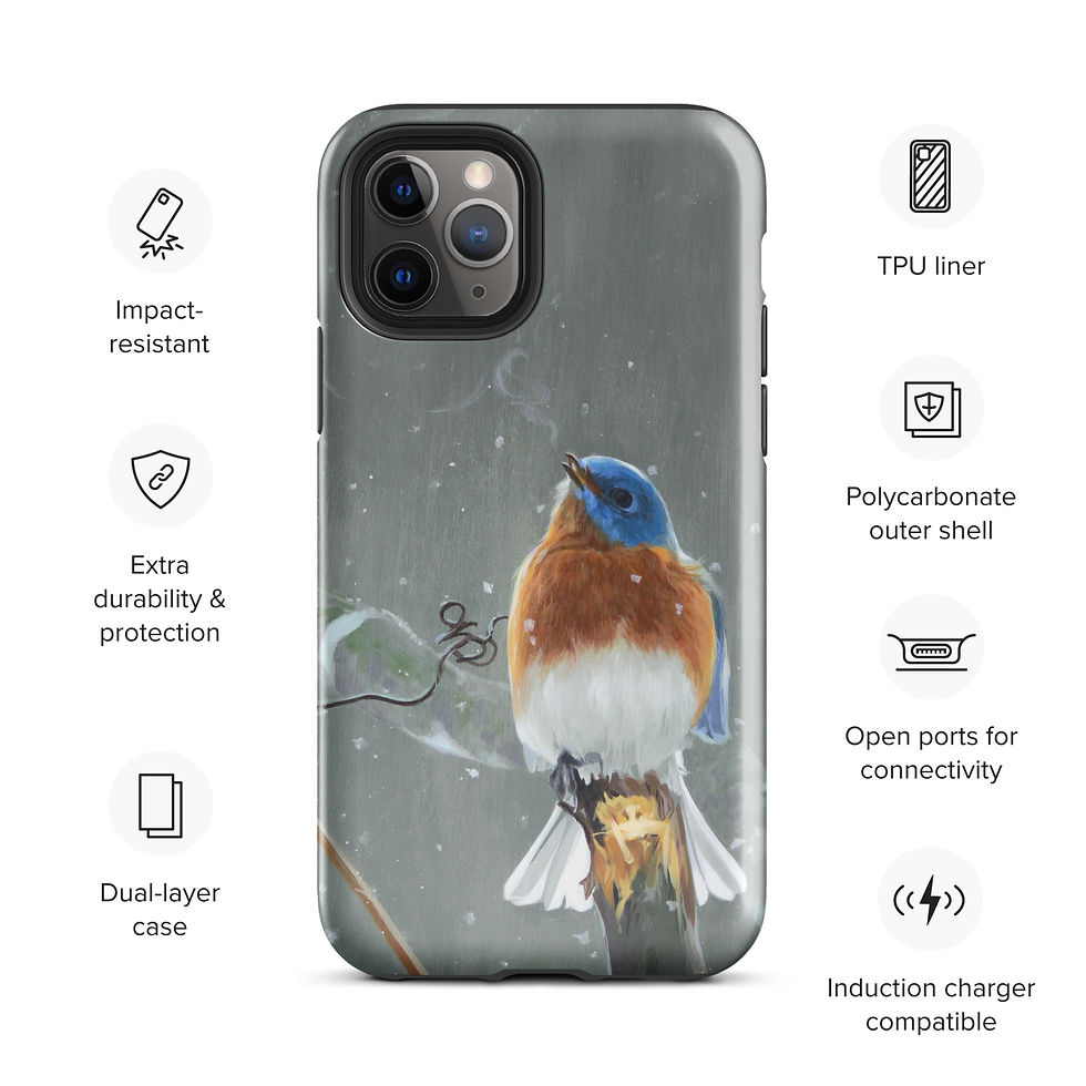 Thumbnail: Snowy bluebird Tough Case for iPhone®
