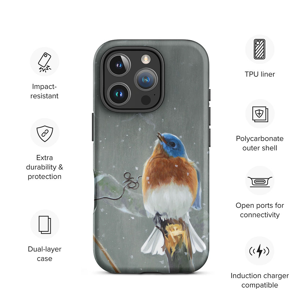 Thumbnail: Snowy bluebird Tough Case for iPhone®