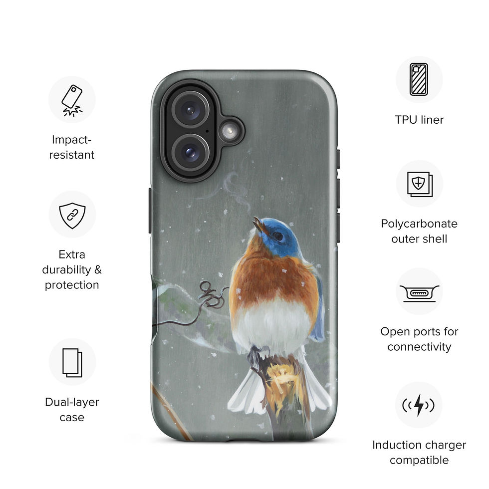 Thumbnail: Snowy bluebird Tough Case for iPhone®
