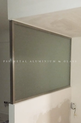 Stainless steel wire frosted fixed panel