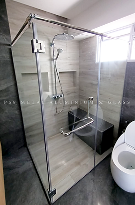 Frameless fixed & swing