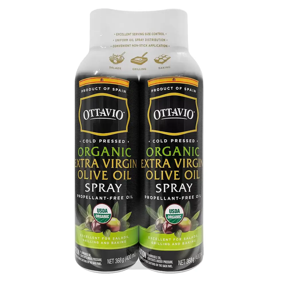Ottavio Organic Extra Virgin Olive Oil Spray 12.5 oz (368 g) x 2