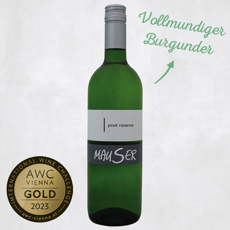 Weisswein vom Weingut Mauser aus dem südlichen Weinviertel in Österreich, Pinot blanc, Jahrgang 2021, 0,75 Liter