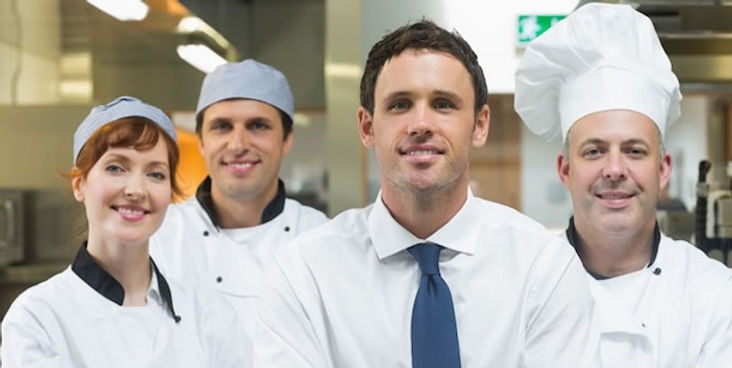 General manager and chef team.