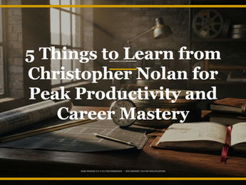 5 Things to Learn from Christopher Nolan for Peak Productivity and Career Mastery  Meta Description: Discover 5 timeless work and productivity lessons from auteur filmmaker Christopher Nolan. Elevate your career with focus, practical craft, and disciplined execution. Keywords: christopher nolan, film making, cinema, career, productivity, work ethic