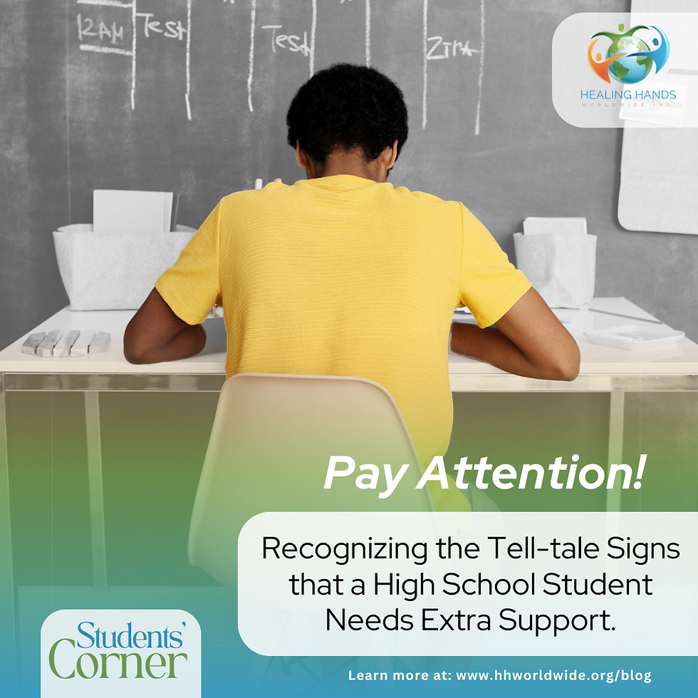 Recognizing the Signs: When a High School Student Needs Extra Support