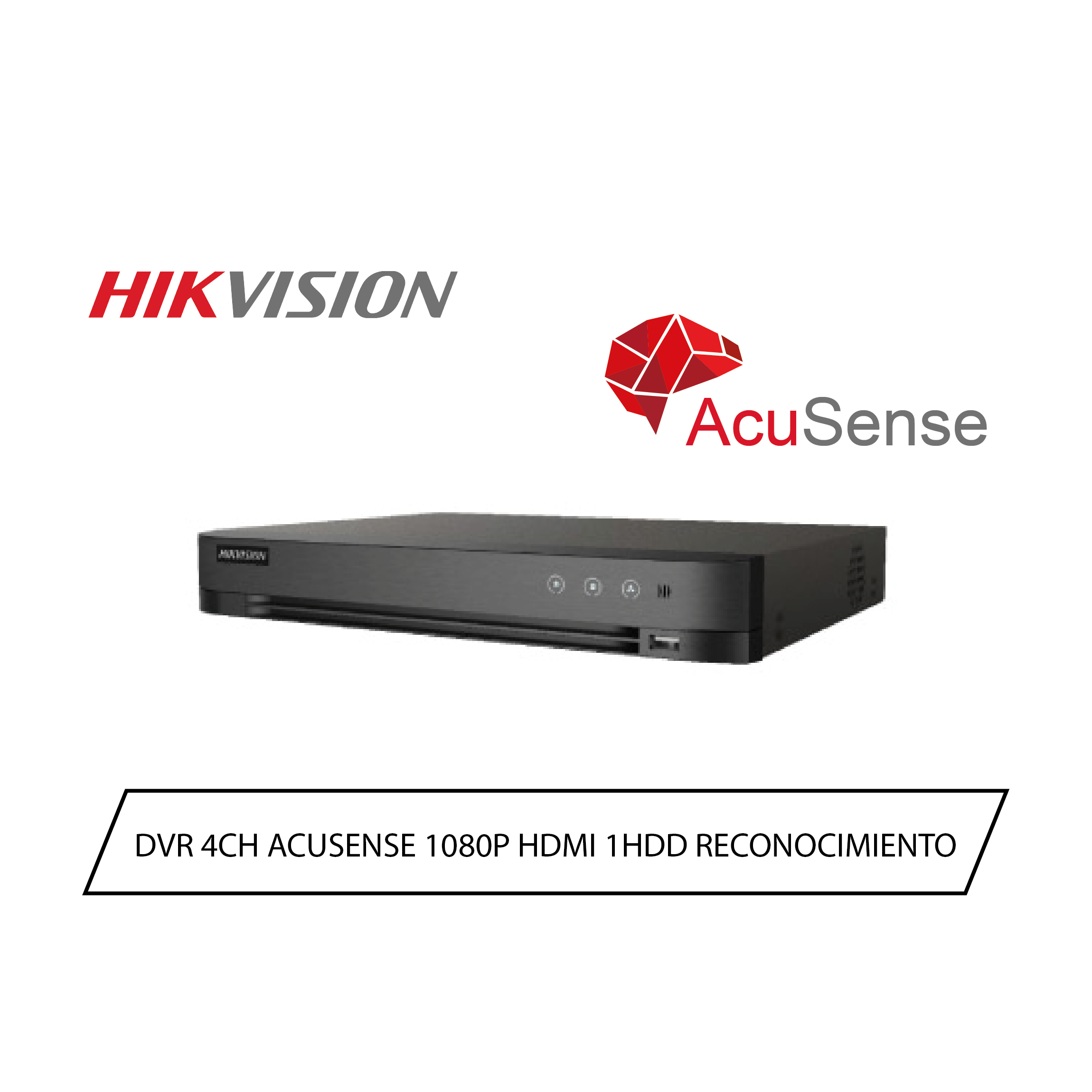 DVR 04 CH ACUSENSE CON RECONOCIMIENTO