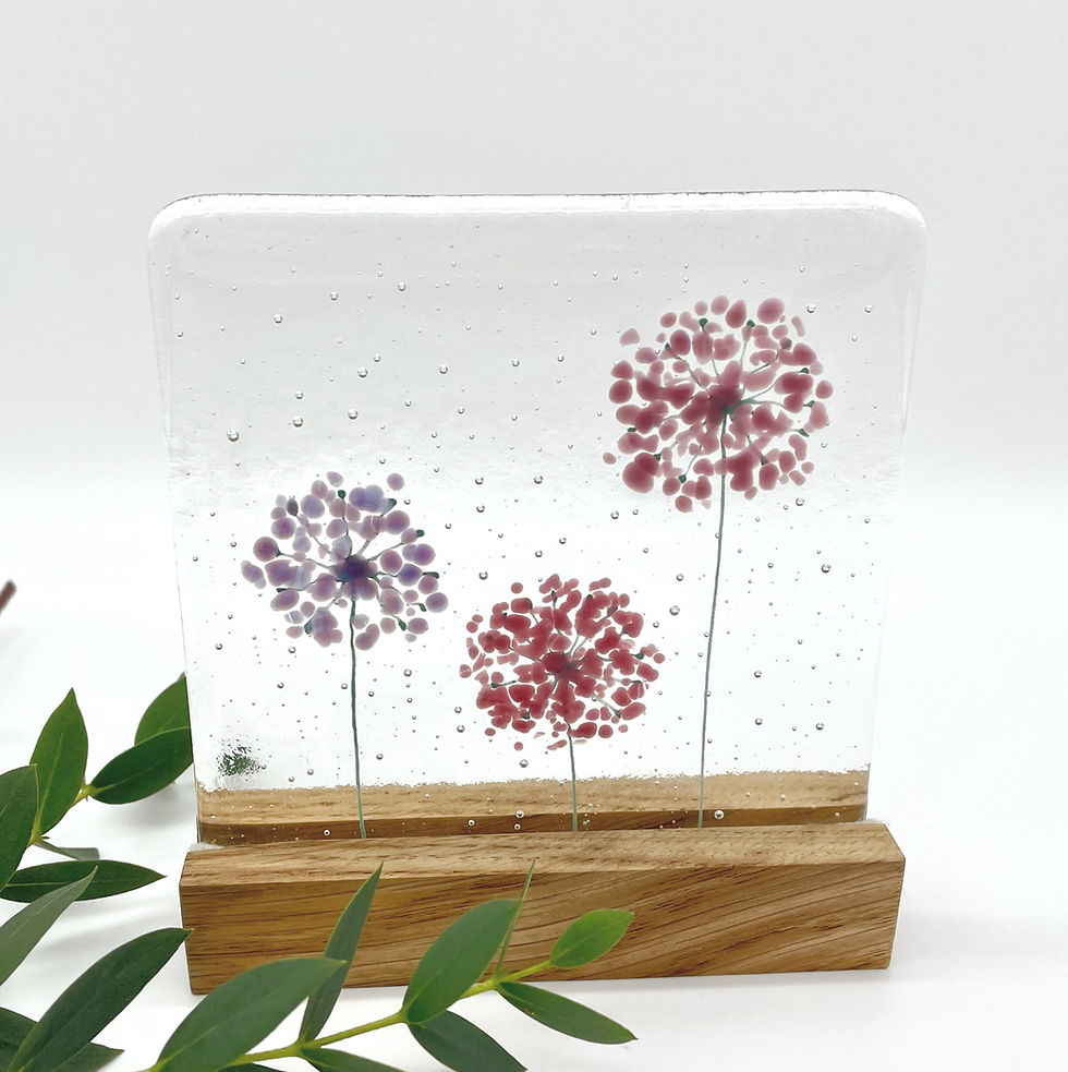 Thumbnail: Alliums Glass Art