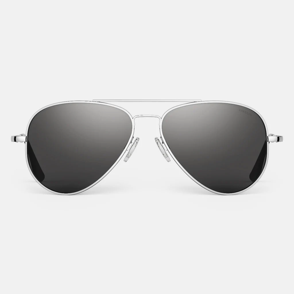 RANDOLPH Concorde 57 Bright Chrome Skull Skytec™ Polarized American Gray