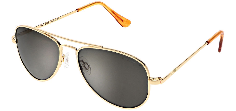 RANDOLPH Concorde 57 23K Gold Skull Skytec™ Polarized American Gray