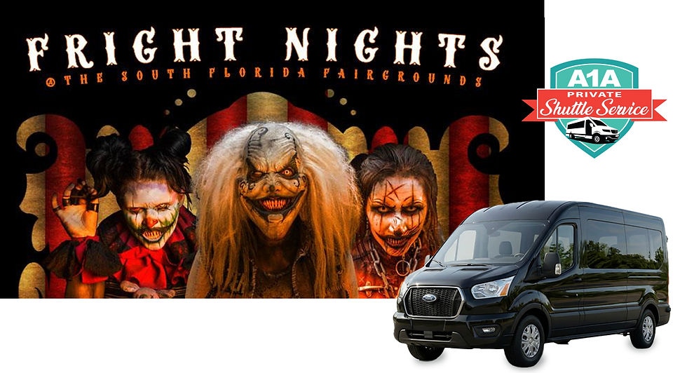Visit South Florida’s Top Halloween Attractions with A1A's Private Group Shuttle Service